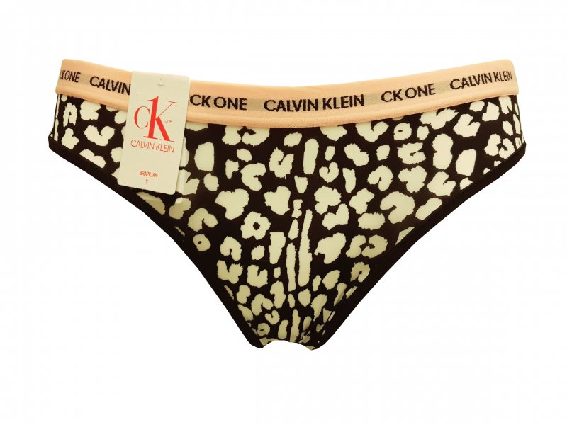 Calvin Klein brazilské kalhotky QD3797E gepard | Vermali.cz